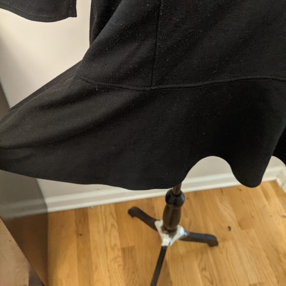 Lane Bryant square neck black peplum top plus - Picture 4 of 8